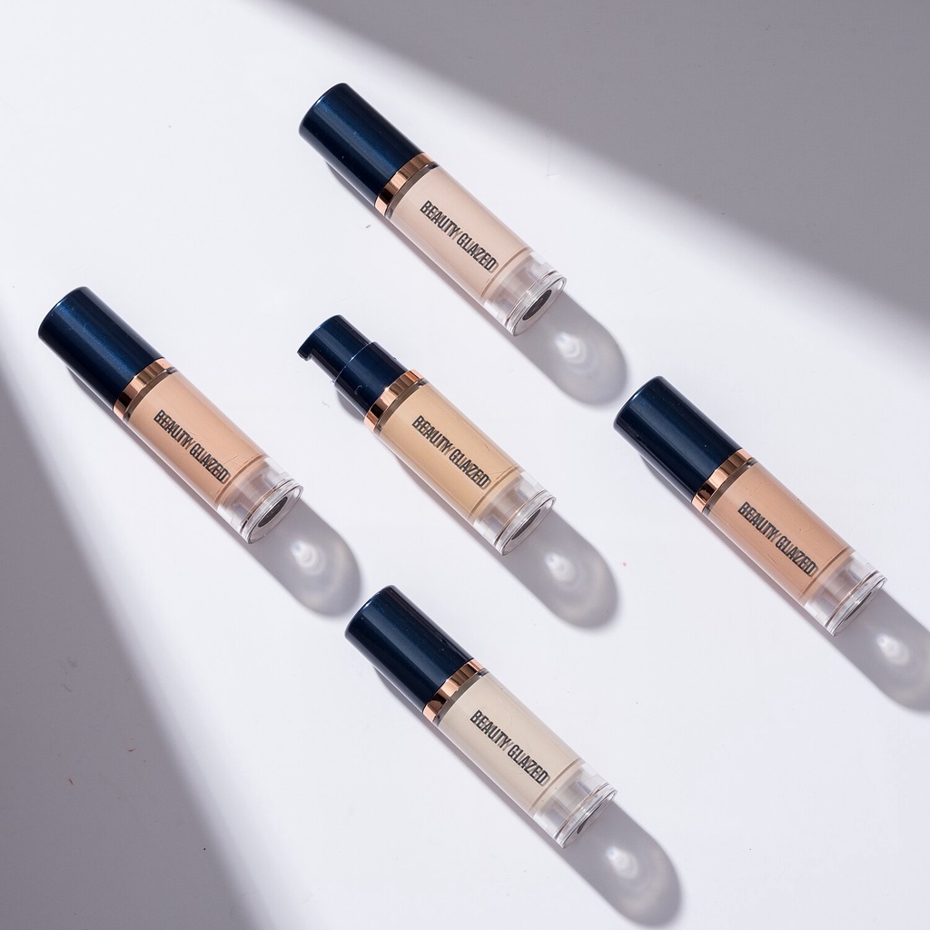 Beauty Glazed Liquid Foundation Full Coverage Foundation Beauty Glazed Base Makeup Alas Bedak Cair Beauty Glazed Foundation Cair