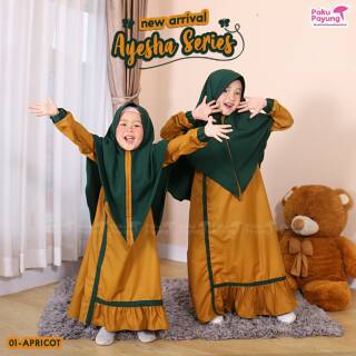 Ready Paku  Payung  Gamis  Anak  Ayesha Series Usia 3 