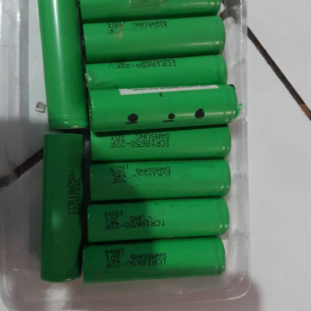 Battery baterai 18650 merk samsung ICR 22F