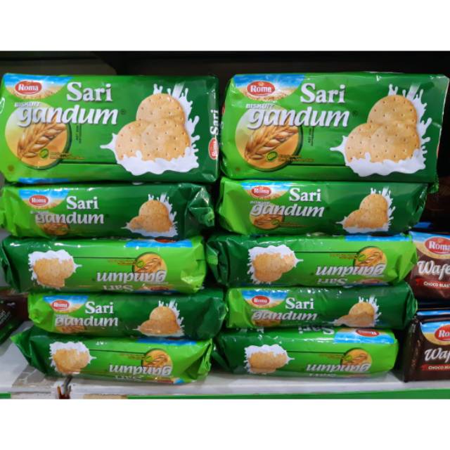 

SATUAN ROMA BISKUIT SARI GANDUM 240GR TERMURAH /ROMA Sari Gandum Family Pack [240 g]