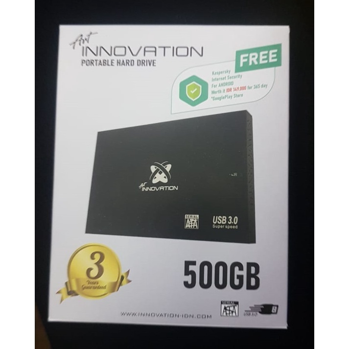 Harddisk External Portable Innovation 500GB 2.5 inch