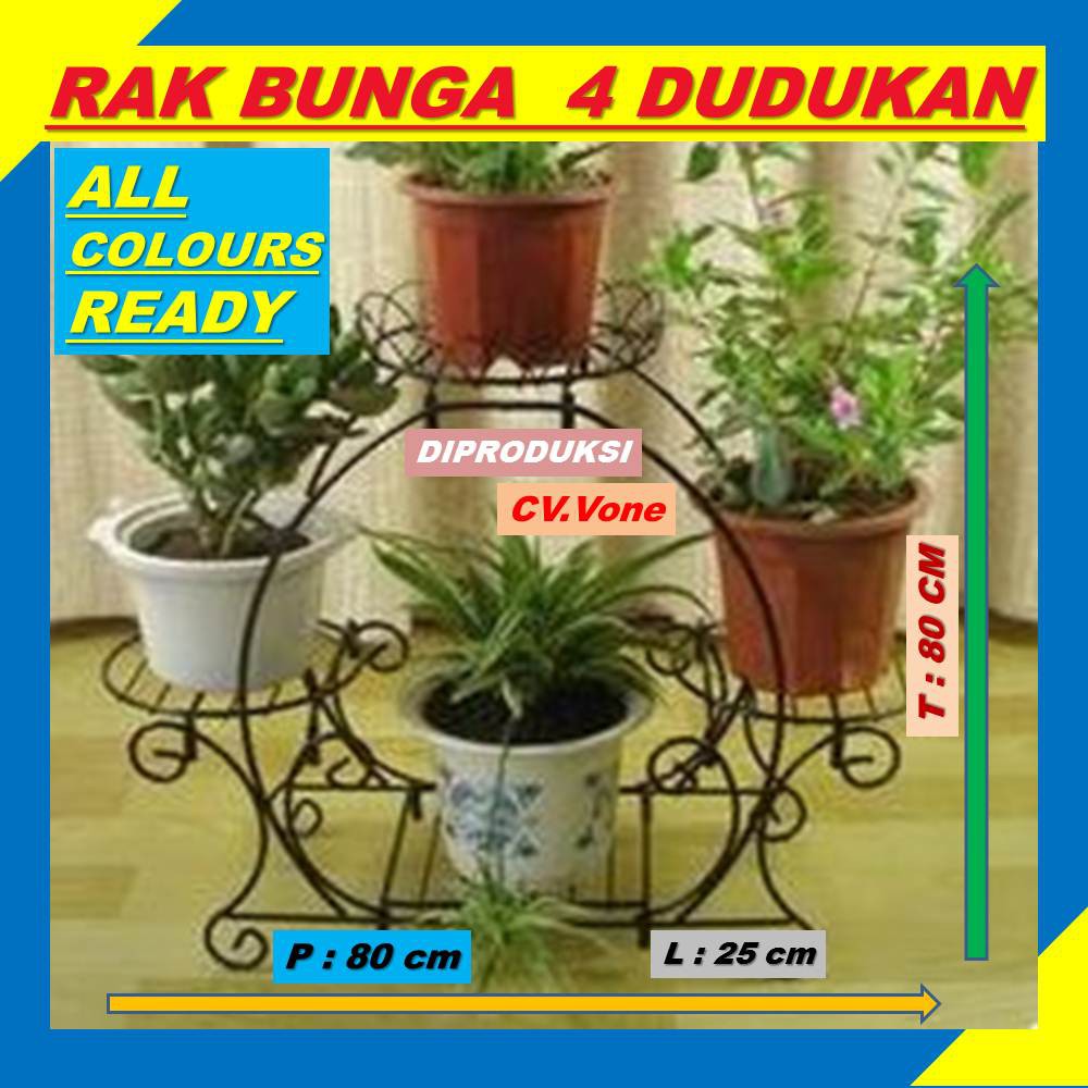 Jual Rak Bunga Besi Mnimalis Susun Dudukan Standing Pot Tinggi Cm Model Oval Shopee Indonesia