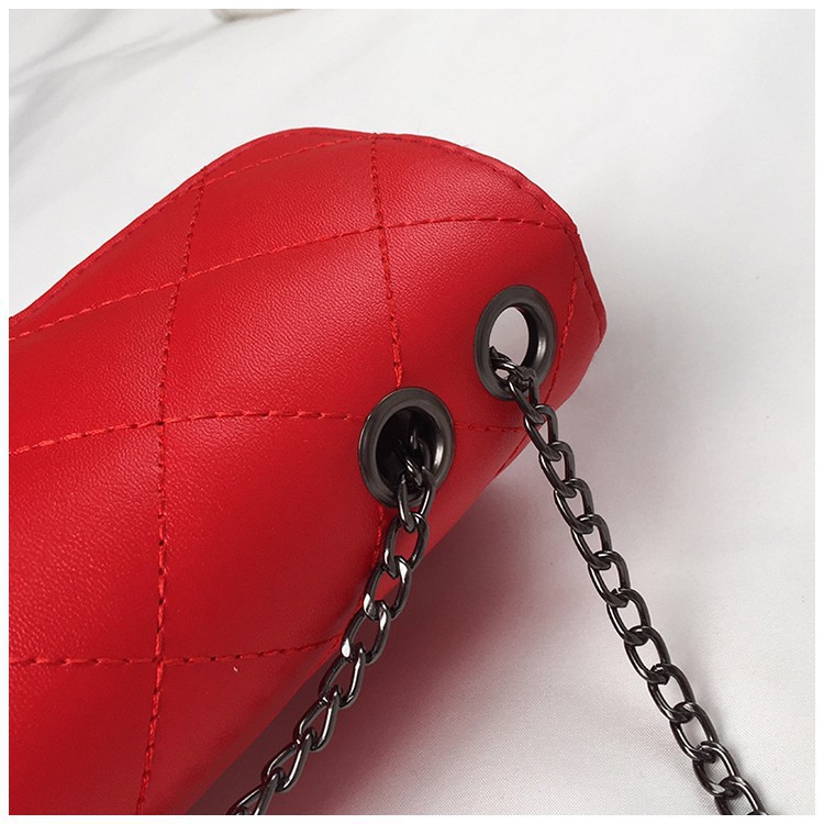 Tas Selempang Wanita Fashionable Bordir Benang Kotak
