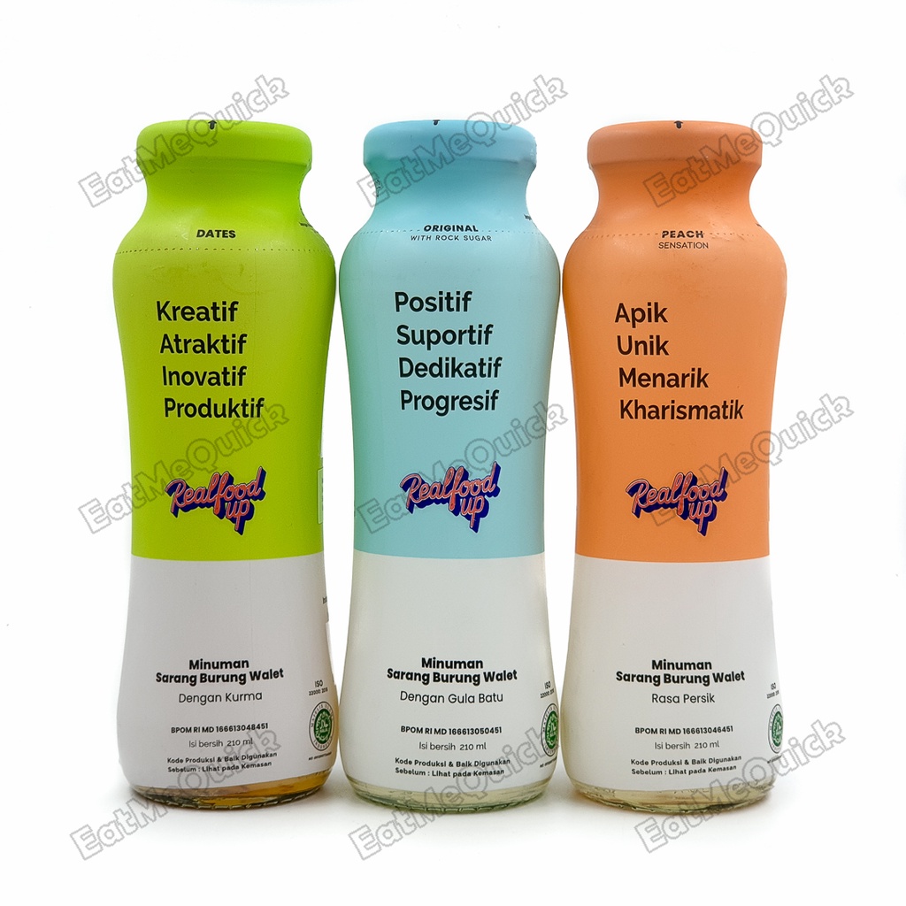 

Realfood Up Minuman Sarang Burung Walet Asli Isi 6 Botol