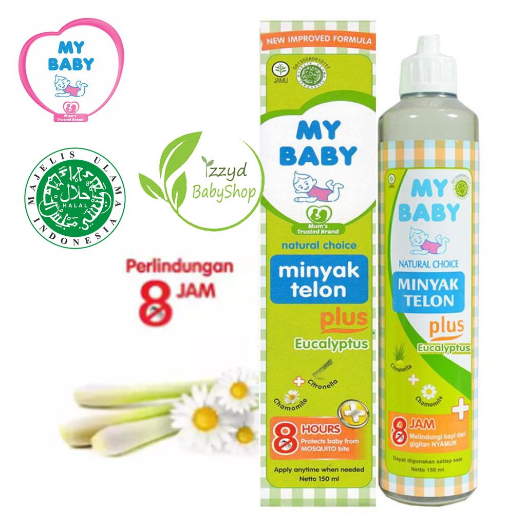 ❣️Izzyd❣️MY BABY minyak telon plus eucalyptus| Lavender 60ml 90ml 150ml| Longer Protection 60ml 90ml 150ml|Minyak kayu putih 60ml 90ml|Cream Zinc 50g|Lotion Telon Plus 50g|anti nyamuk 150 ml, 90 ml, 60 ml my baby