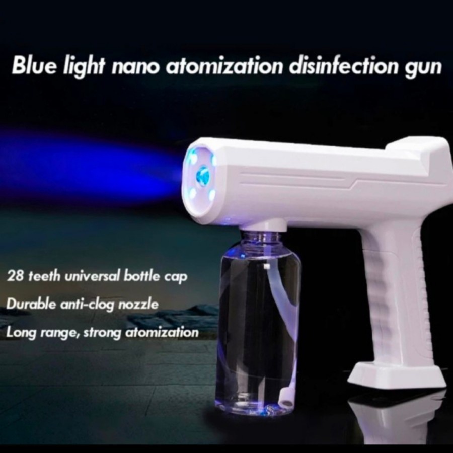 Disinfectant Gun Portable Nano Spray With Atomizer UV Light Wireless