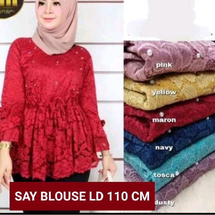 [KODE QWRJK] LD 110 CM& 120 CM ATASAN TUNIK BRUKAT TUNIK BRUKAT JUMBO ATASAN BROKAT JUMBO TUNIK BRUK