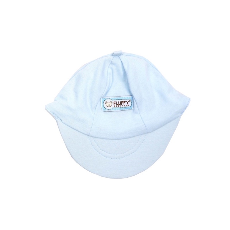 Castle - Topi Bayi Newborn Polos Warna Fluffy Baby Wear