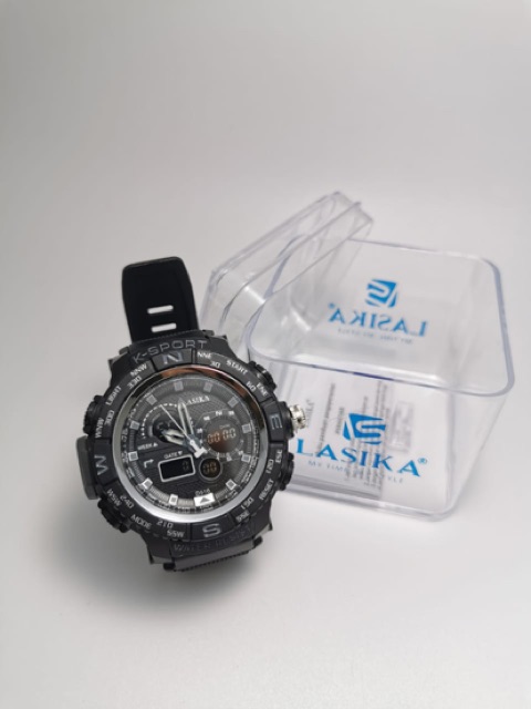 Jam tangan LASIKA DOUBLE TIME KODE 516 ANTI AIR