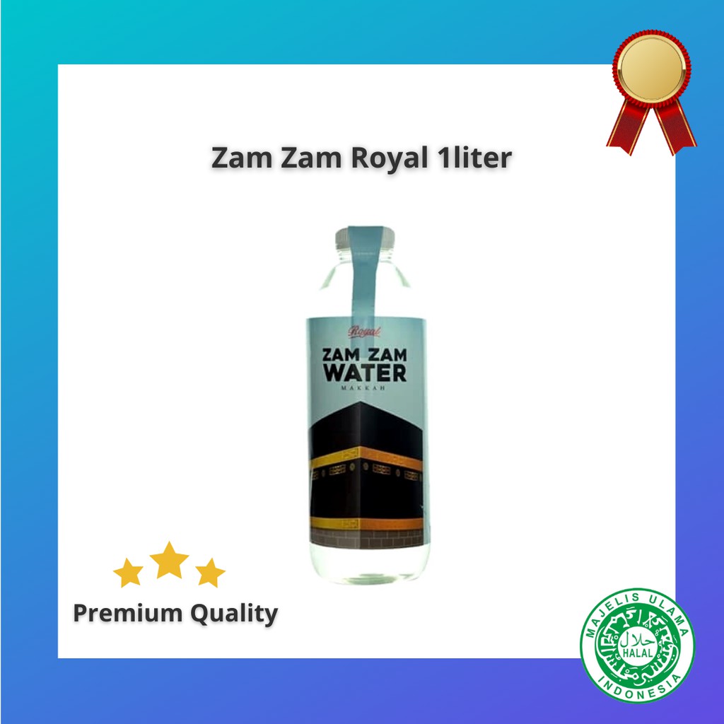 

Air ZamZam Royal 1 Liter Original Makkah 100% Murni