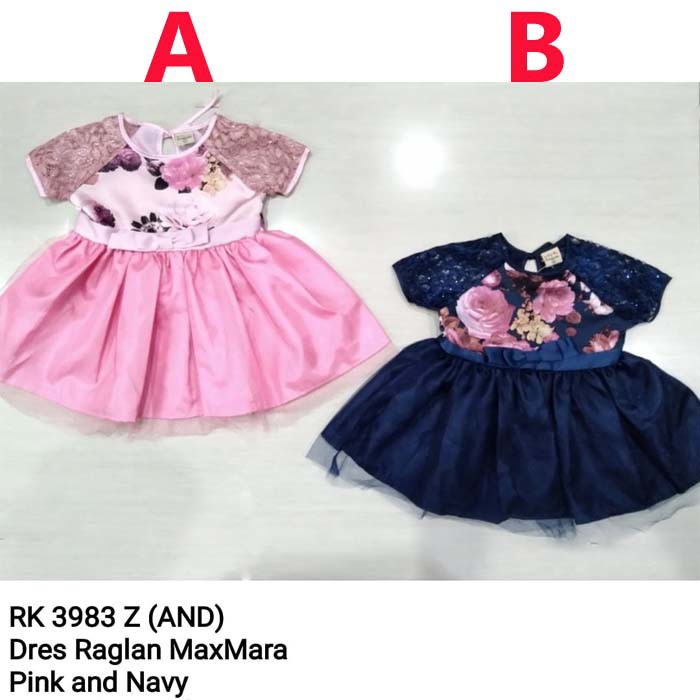 Baju Bayi Perempuan Gaun Dress Bayi Maxmara