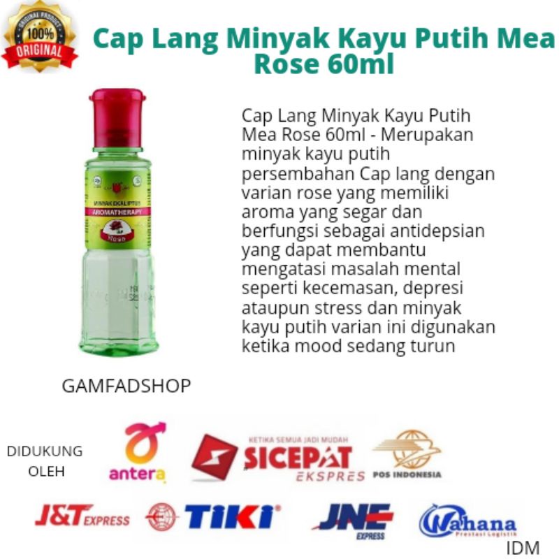 Cap Lang Minyak Kayu Putih Mea Rose 60ml