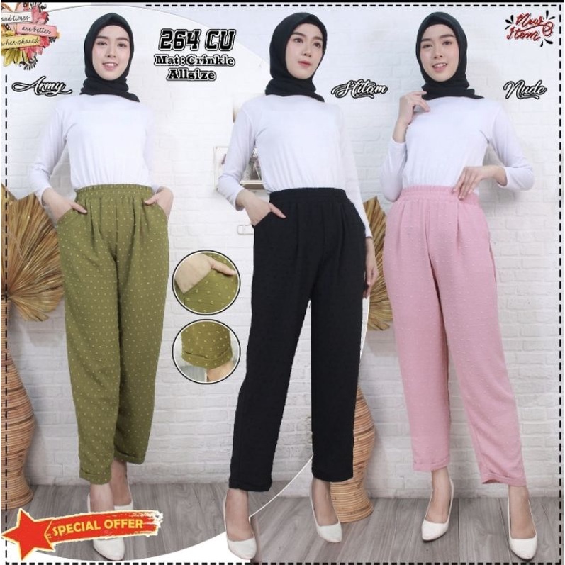 Celana pant stik balik motif Uragiri premium import