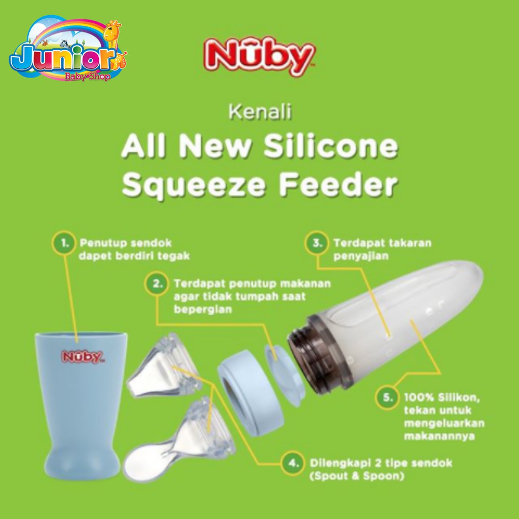 Nuby All Silicone Squeeze Feeder