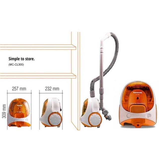 Panasonic Vacuum Cleaner Bagless MC CL300 / MC-CL300 - Garansi Resmi