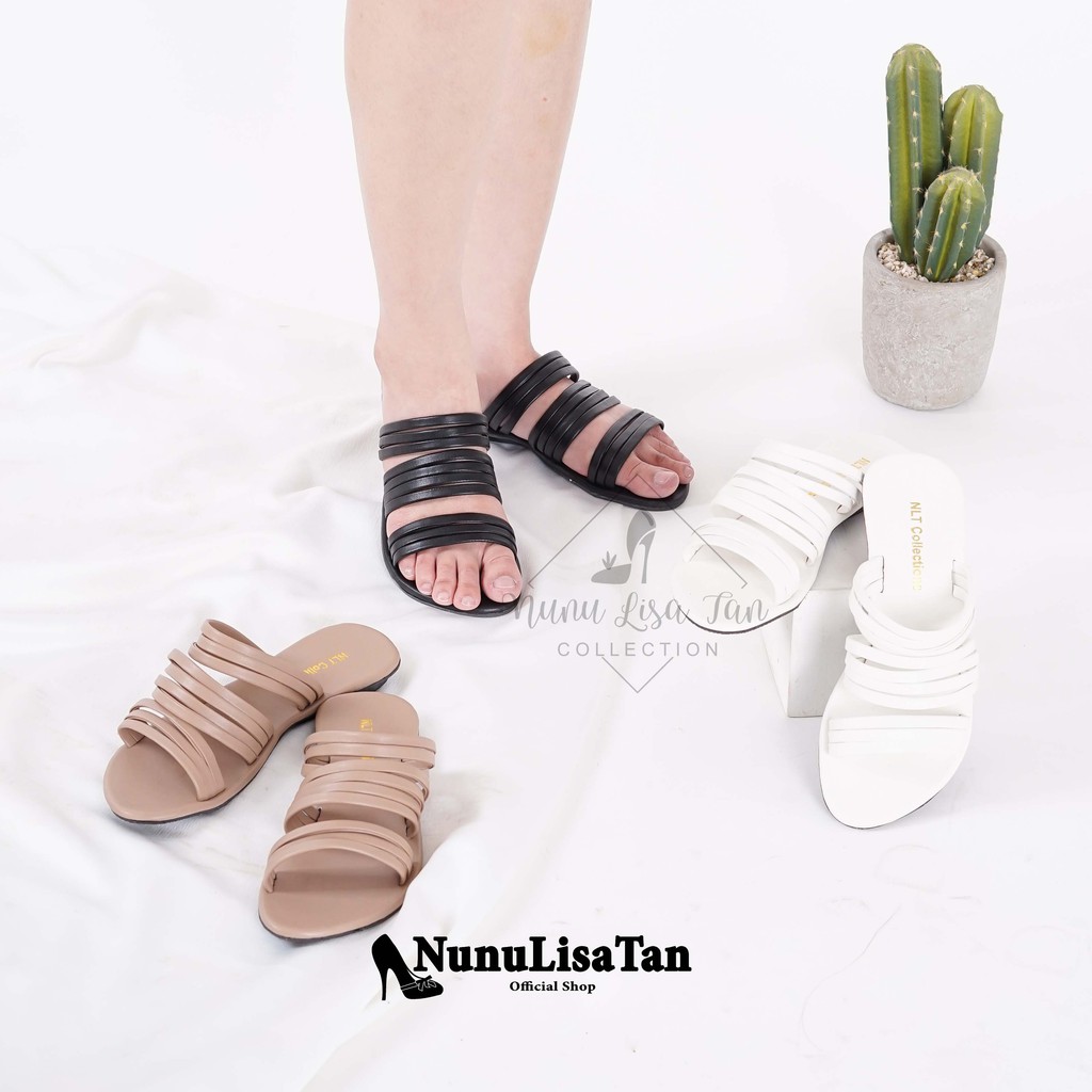 NunuLisaTan -  Promo Bayar di tempat sandal wanita terbaru sandal teplek ULIR