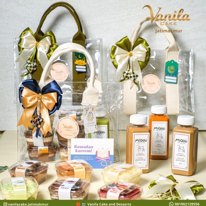 

Hampers Ramadan Lebaran Mini Dessert Vanila Cake - Bag Of Happiness Sarahasana_