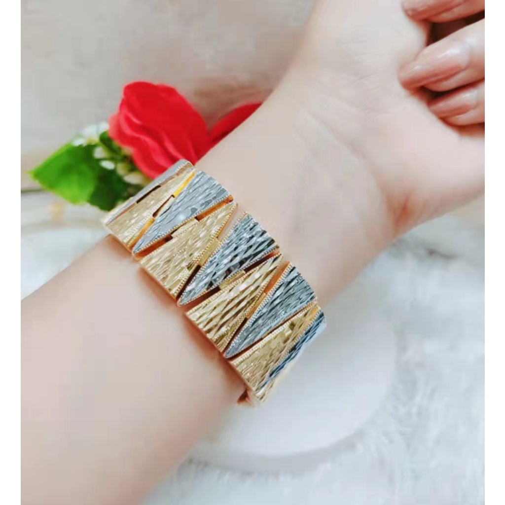 Gelang Xuping Rantai Kombinasi Lapis Emas 24k Perhiasan Fashion 1226.1229