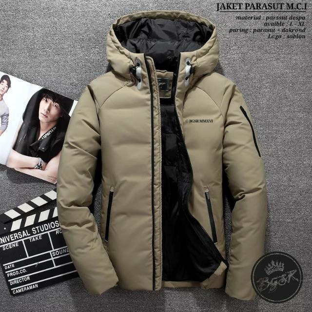 Jaket Hoodie aparasut Pria M.C.I original BGSR