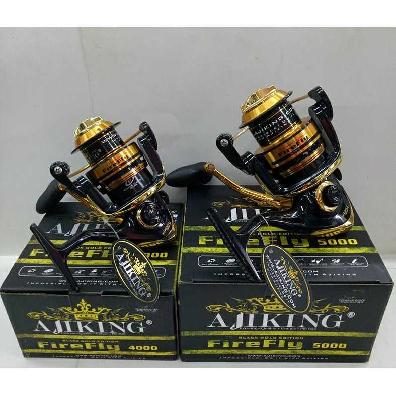 Ajiking Fire Fly Black Gold Edition. Spinning Fishing Reel