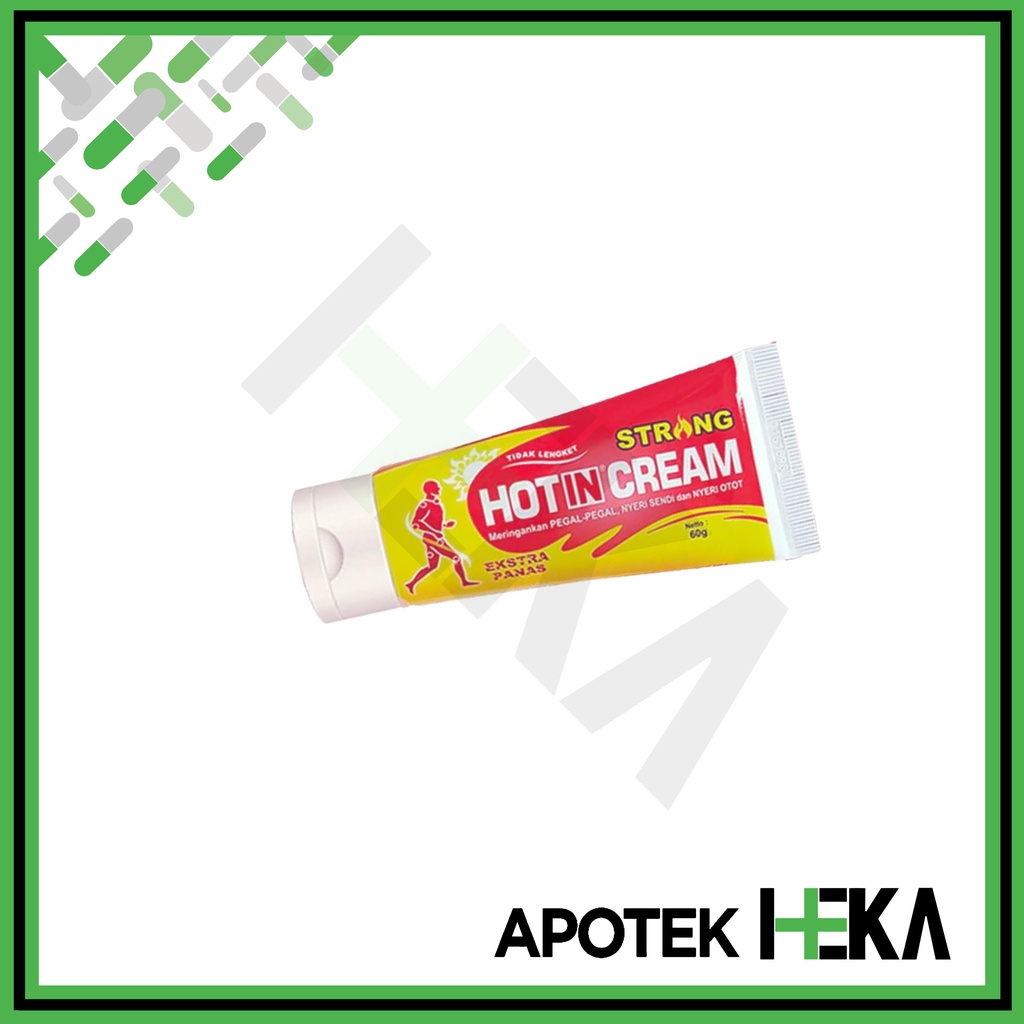 Hot In Cream Strong Tube 60 ml - Salep Pegel dan Nyeri Otot (SEMARANG)