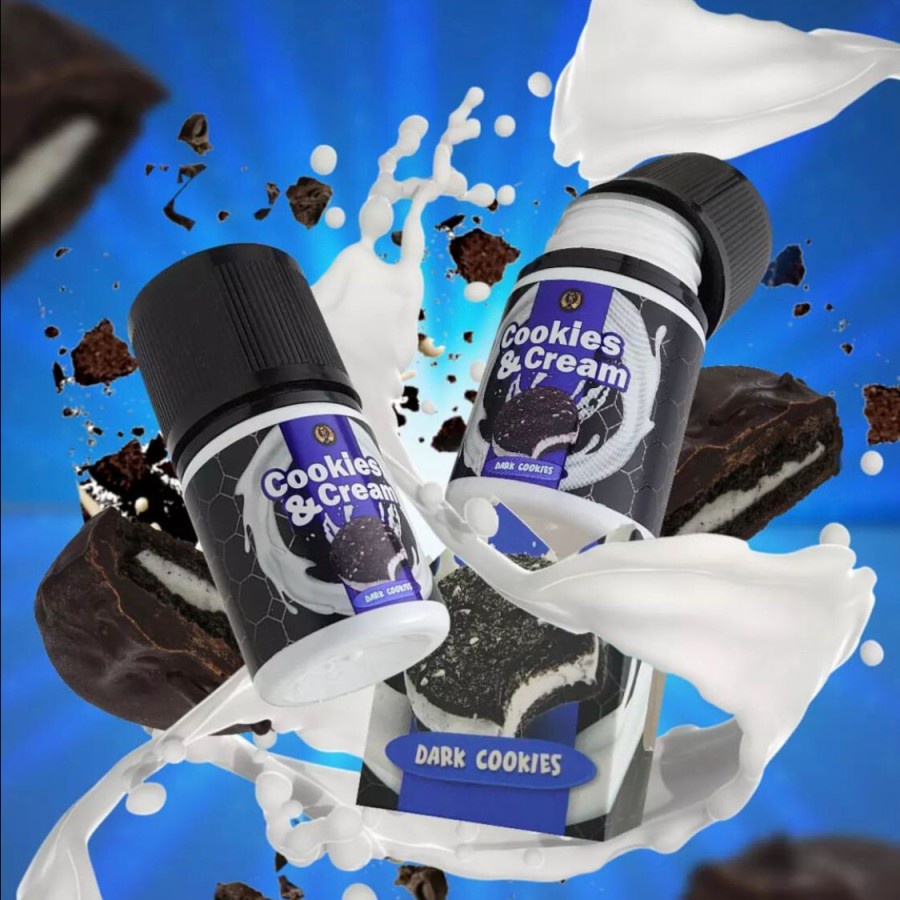 Liquid Cookies &amp; Cream V5 Dark Cookies 60ML by Radja Brewer Berpita Cukai