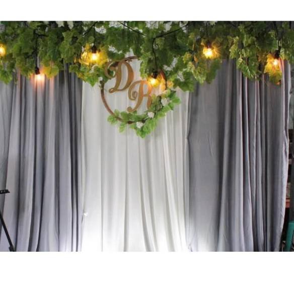 NEW   Paket photobooth lamaran nikahan lengkap / dekorasi lamaran / dekorasi tunangan (Warna putih