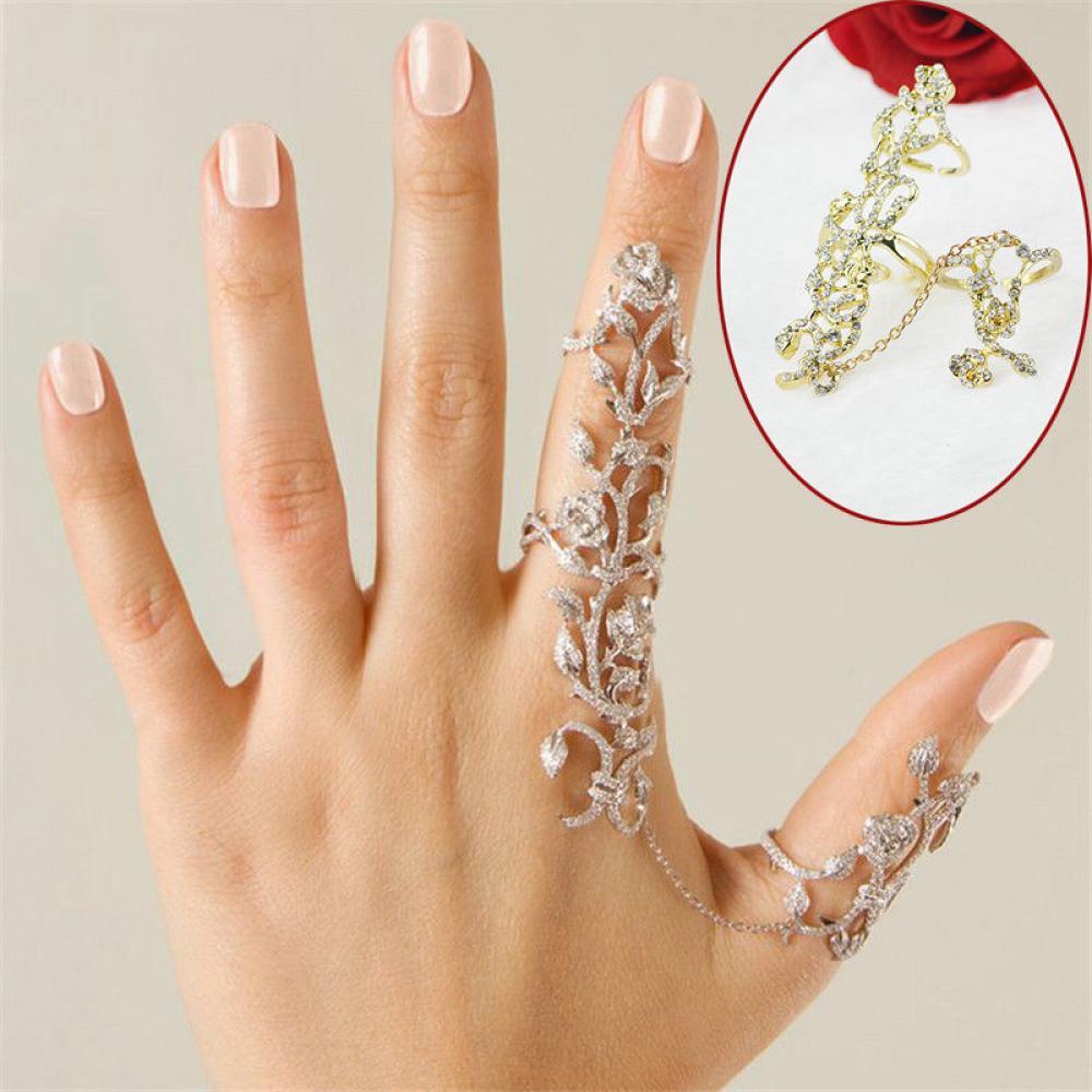 Lily Finger Rings Fashion Perhiasan Banyak Berongga-out