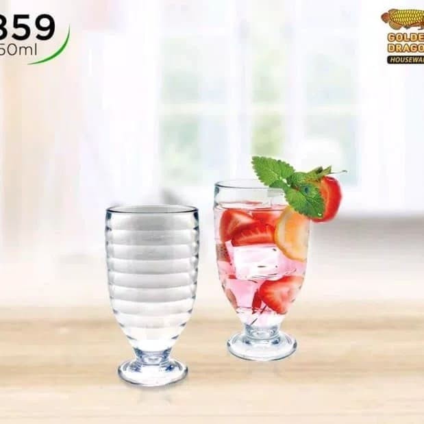 

Dijual Gelas 859 Gelas Plastik Gelas Goblet Ulir 350 ml Golden Dragon Terbatas