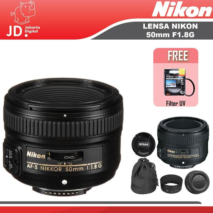 Jakarta Digital Lensa Nikon AF-S NIKKOR 50mm f/1.8G Nikkor 50 mm