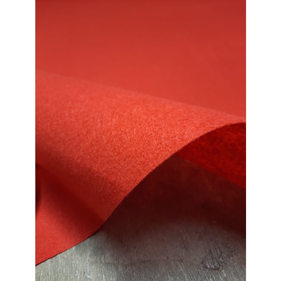 Karpet Bludru Polos 1x3m [METERAN] Bulu CAYLA RED Lebar 3 meter, Murah, Pameran, Exhibition, Alas duduk, Kasur-3
