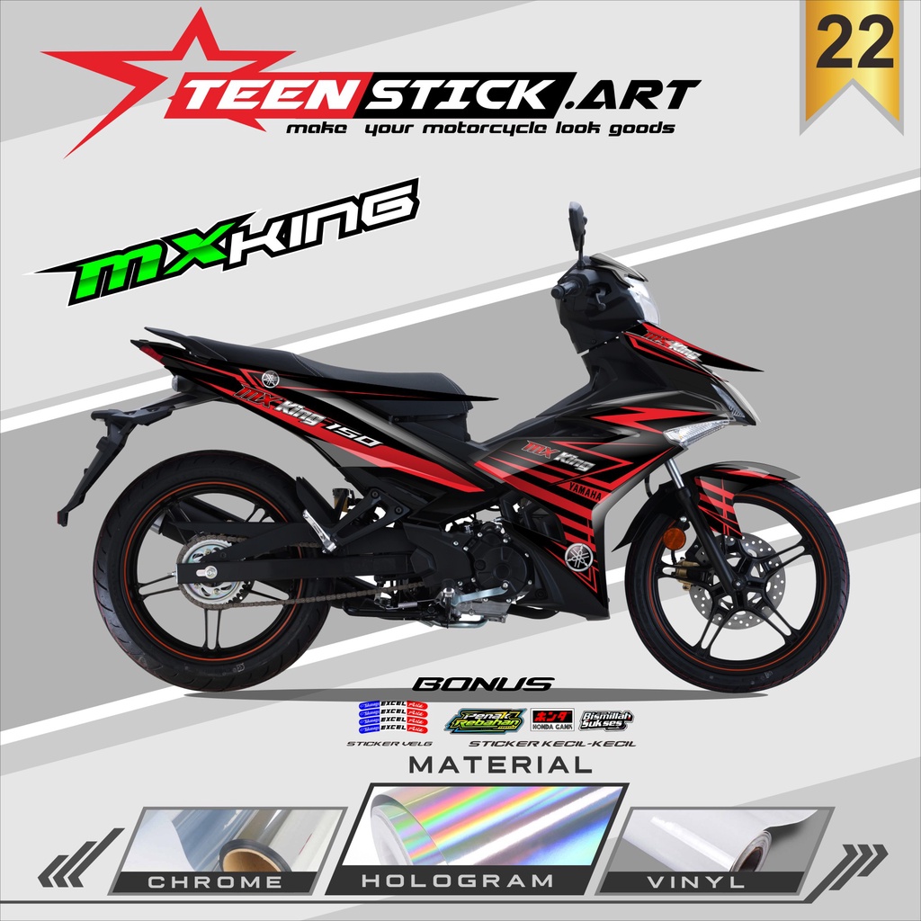 STRIPING MX KING - STRIPING HOLOGRAM YAMAHA MX KING 2015-2022 RACING