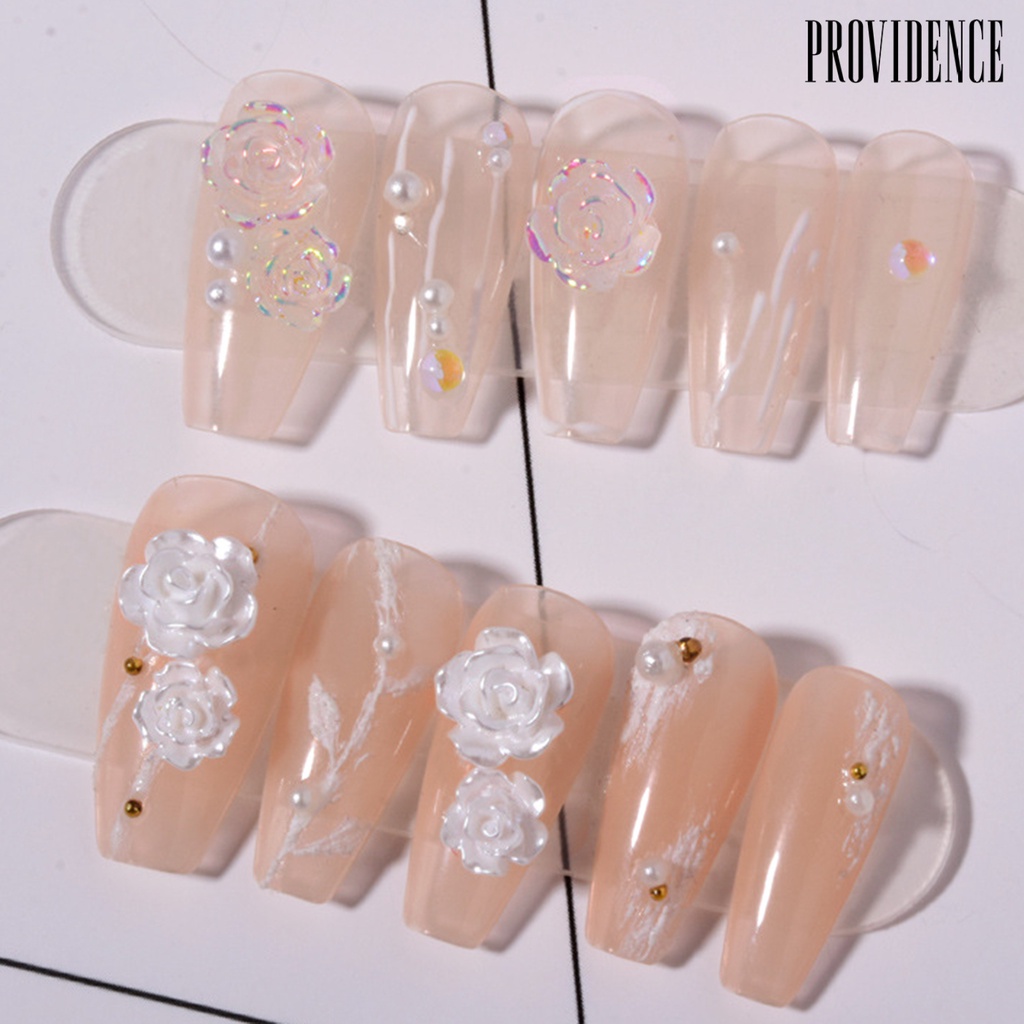 Providence 30pcs / Set Bunga Imitasi Aksen Glitter Untuk Aksesoris Nail Art / Manicure / Salon