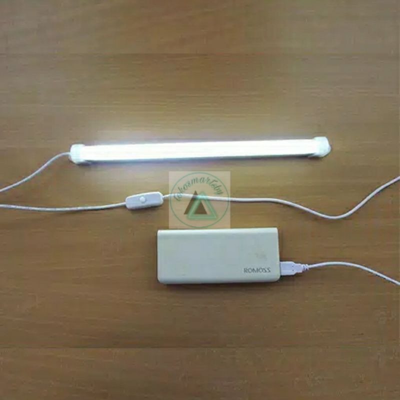 Lampu Neon Panjang Strip Tabung LED USB 5v / Lampu Belajar / Lampu Dapur