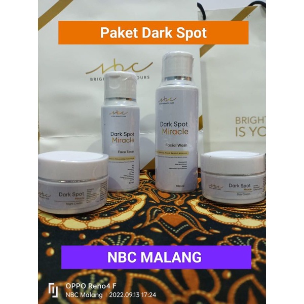 Nbc Paket dark spot/Flek Ringan/Ndia Beauty care/NBC Malang(Reseller)