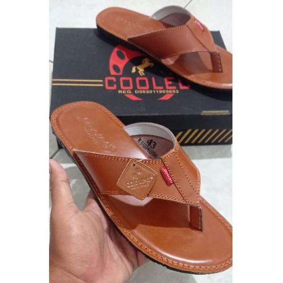 Sandal Jepit Cooled Kulit Asli full