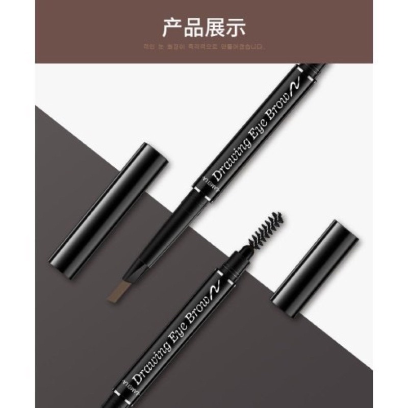 ✨NAGIHI✨ LAMEILA Pensil Alis OriginEyebrow 2 in 1 Kepala Ganda 7 Warna Boxless LA026