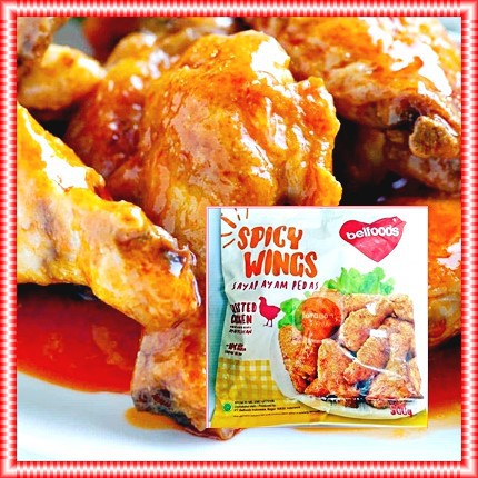 

BELFOODS SPICY WINGS 500g 14s CHICKEN WINGS SAYAP AYAM FROZEN FOOD
