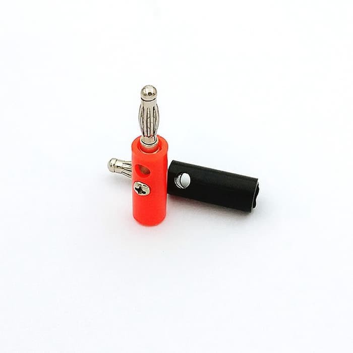 Banana Plug 4mm Steker Terminal Konektor Kabel Audio PCB dll -SA23