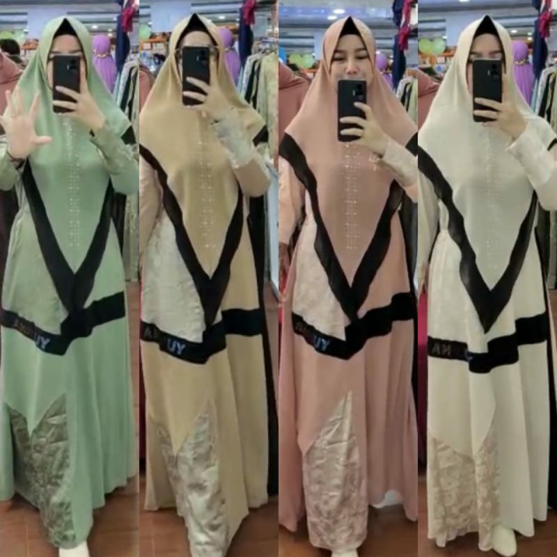 Aisyah series by Yumna | Gamis syari pesta aisah Yumna syari