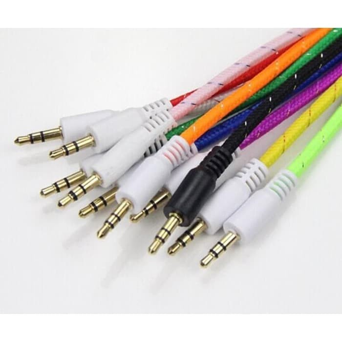 Kabel Aux Murah Warna-warni