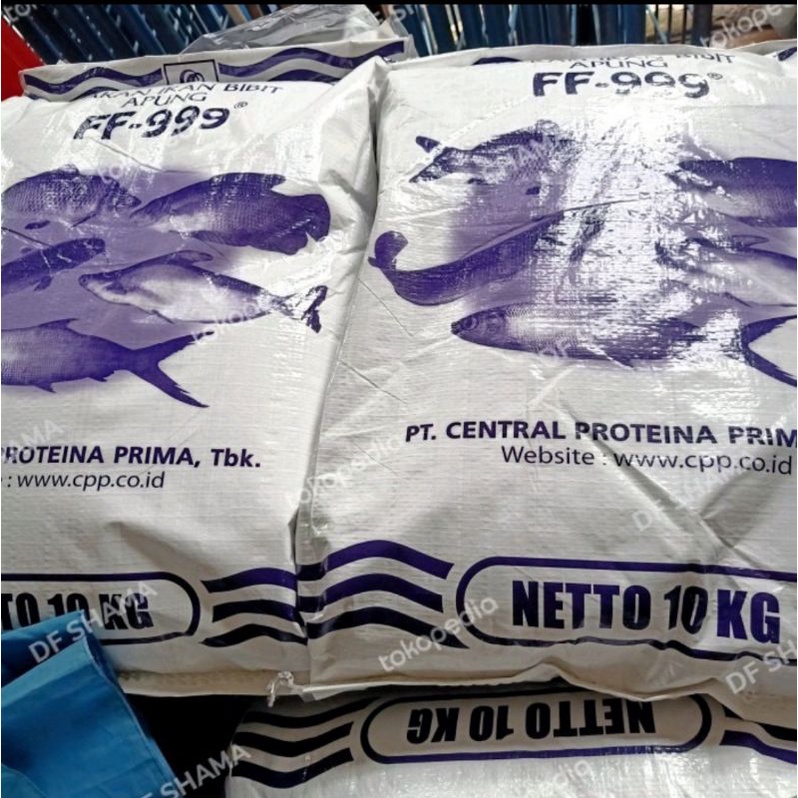 FF-999 10 Kg Pakan Ikan Benih Ikan Lele Bawal Gurame Cupang