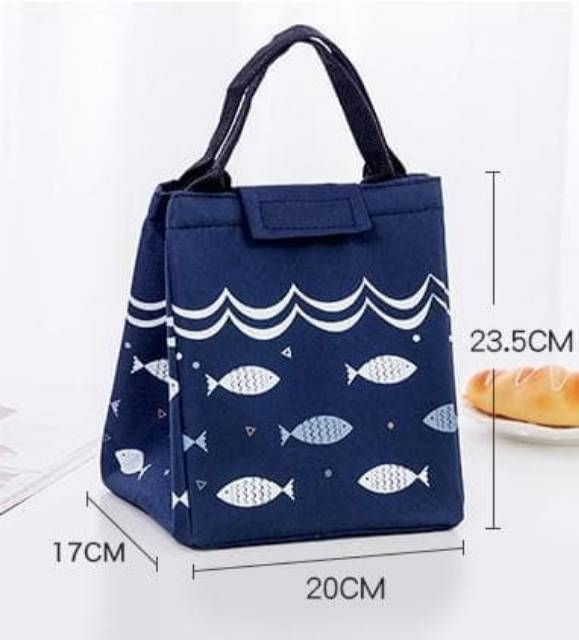 TM Lunch Bag Tas Bekal Makan motif Ikan