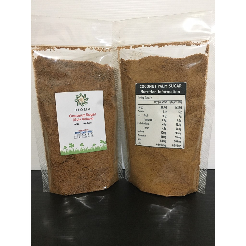 

Gula Kelapa Organik Bubuk Halus HALAL / Organic Coconut Sugar Kualitas Premium HALAL 200 gr