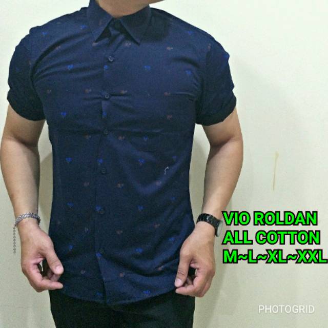 kemeja slimfit lengan pendek kemeja pria modern trendy terkini