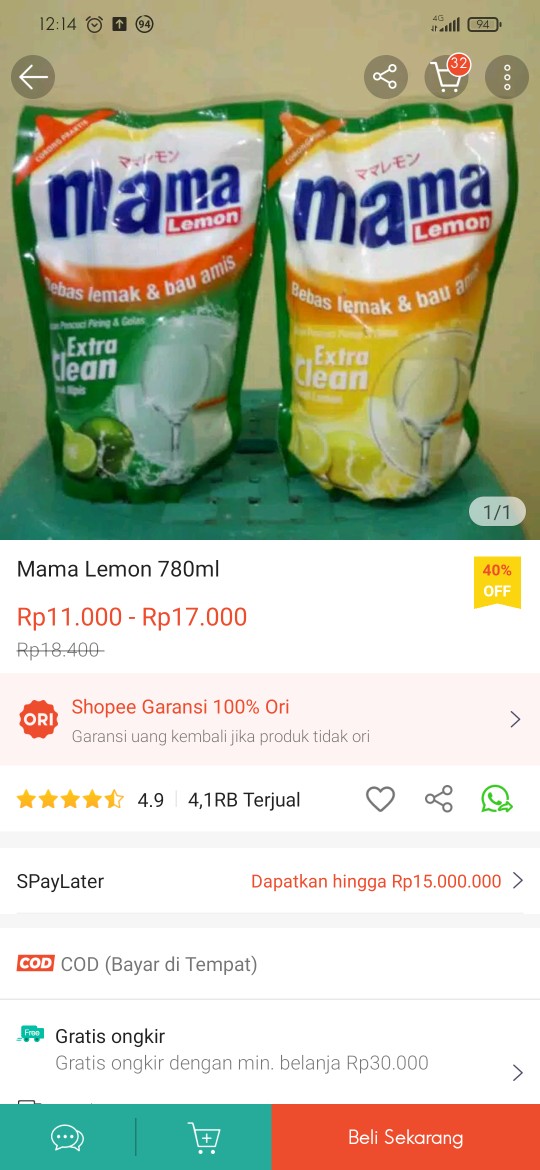 Mama Lemon 780ml