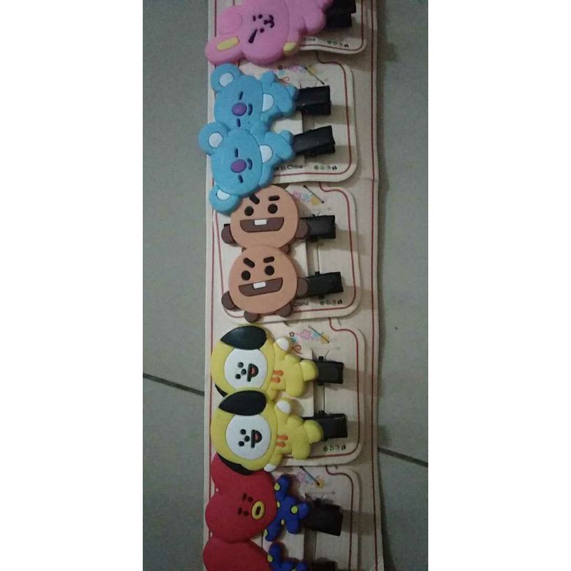 grosir  TERMURAH..!! 20 PCC jepit rambut bt21 (10 pasang) import