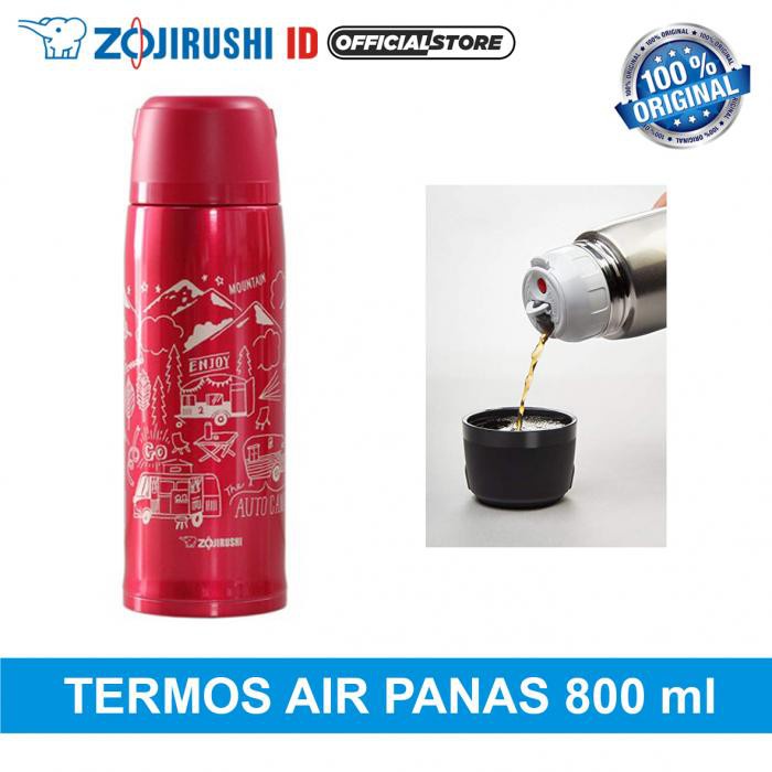 ZOJIRUSHI TERMOS AIR 800 ML S/S VAC.BTL SJ-JS08 RA ZJ