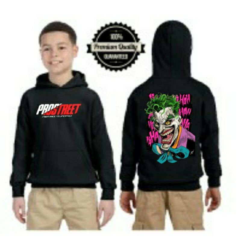 Hoodie Prostreet Joker Untuk Anak Usia 3_10 Tahun