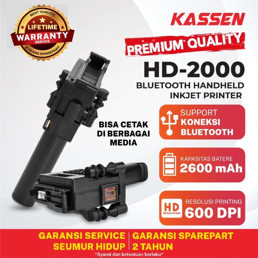 INKJET PRINTER HANDHELD KASSEN HD-2000 - HD2000 - FOR EXPIRED DATE